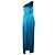 Abito da sera monospalla Zac Posen in triacetato blu