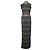Herve Leger Maxikleid mit Stehkragen aus Metallic-Polyester Metallisch