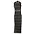 Herve Leger Maxikleid mit Stehkragen aus Metallic-Polyester Metallisch - Ansicht 3