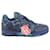 Louis Vuitton men's 9 US Nigo x Virgil Blue Monogram Denim Trainer Sneaker  ref.422305