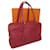 Hermès tote bag 35 Victoria II Red Leather  ref.422522