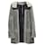 Chanel Grey Shearling Hooded Coat Leather  ref.422564