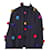 Capispalla con scialle a mantella Christian Dior Nero Multicolore Lana  ref.422641