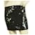 Autre Marque Charlotte Solnicki Minifalda elástica con lentejuelas grandes redondas negras en la parte delantera sz XS Negro Seda  ref.422702