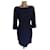 Vestido Moschino vestido azul Azul escuro Lã Viscose  ref.423119