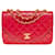 Timeless Splendid Chanel Classique flap shoulder bag in red quilted leather, garniture en métal doré  ref.423915