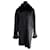 Yves Salomon Manteaux, Vêtements d'extérieur Cuir Noir  ref.424154