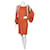 Free People Robes Viscose Elasthane Orange  ref.424426