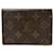 Louis Vuitton Porte carte Vertical Brown Cloth  ref.425022