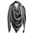 stola sciarpa scarf gucci nuova con etichette Dark grey Silk Wool  ref.426533