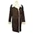 Hermès HERMES S JACKET 36 SHEEPSKIN COAT BROWN SHEEPSKIN COAT SHEEPSKIN WOOL Leather  ref.426593