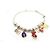 BRACCIALE DODO POMELLATO GRANELLI T20 IN ARGENTO E ORO ROSA CHARMS + SCATOLA