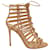 Gianvito Rossi Caged Lace-up Sandals in Nude Patent Leather  ref.427332