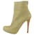 Christian Louboutin Women's 39.5 Taupe Ankle Booty Rear Zip Booties  ref.427347