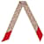 Gucci Corbata de seda con estampado GG y motivo Horsebit Roja  ref.427942