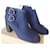 Autre Marque Ankle Boots Blue Deerskin  ref.427951