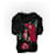 Kenzo Fuzzy-Bluse mit Rosen-Print aus schwarzem Nylon Polyamid  ref.428029