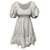 Alexander McQueen Tiered Poplin Dress In White Cotton  ref.428054