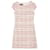 Moschino Boutique Moschinio Striped Tweed Dress In Pink Cotton  ref.428058