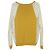 Moschino Günstiger und schicker Strickpullover mit Spitzenärmeln in Rayongelb - Ansicht 2