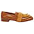 Chloé Olly Fringed Loafer in Brown Leather Beige  ref.428443