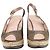 Stuart Weitzman Jean Zeppa aperta in sughero in pelle glitterata argento - vista 2