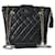 Chanel bolsa de compras Negro Piel de cordero  ref.425991