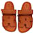 Hermès Des sandales Cuir Orange  ref.426965