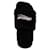 Ciabatte in finto shearling con logo della campagna Balenciaga Nero Sintetico  ref.427158