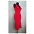 Wolford Kleid Rot Baumwolle Elastan Größe S - Ansicht 4