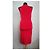 Wolford Kleid Rot Baumwolle Elastan Größe S - Ansicht 5