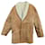 short Burberry shearling coat size 52 Light brown Fur  ref.429290
