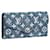 Louis Vuitton LV Sarah wallet new Blue Denim  ref.429403