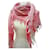 Gucci pink pashmina carré scarf Cotton  ref.429429