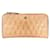 Fendi Patent Leather Roud Zip Long Wallet Beige  ref.429538