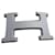 Hermès Schleife 5382 aus mattgrau sandgestrahltem Metall für a 32mm neu Silber Stahl  ref.429740