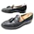 Autre Marque Sapatos ALDEN Mocassins com pompons 10b 44 LOAFERS BLACK CORDOVAN COURO Preto  ref.429975