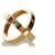 Hermès Hermes Gold Cosmos Scarf Ring Golden Metal  ref.430187