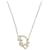 Christian Dior  Necklace White Silver  ref.430221