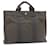 Hermès HERMES Her Line Tote MM Hand Bag Polyamide Canvas Gray Auth ki1108 Grey  ref.430766