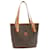 Céline CELINE Macadam Tote Bag PVC Leather Brown Auth ar5261  ref.430974