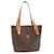 Céline Sacola CELINE Macadame PVC Couro Marrom Auth ar5261  ref.430974