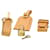 LOUIS VUITTON Set di lucchetti con maniglia e targhetta con nome in pelle Powanie Beige Gold Auth gt1600 D'oro  ref.430986