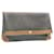 Bolsa de embreagem de lona de favo de mel Christian Dior PVC couro preto Auth ar5164  ref.431936