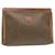 Céline CELINE Macadam Canvas Clutch Bag PVC Leather Brown Auth ki1226  ref.432149