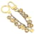 LOUIS VUITTON Porte Cles Chainne Pastilles Charm Gold Brown M65380 auth 26561 Golden Metal  ref.432206