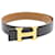 Hermès HERMES Constance H buckle Belt Leather Black Gold Auth ki1088 Golden  ref.432702