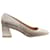 Stuart Weitzman Pumps mit Schlangeneffekt aus beigem Leder Braun  ref.432946