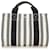 Hermès Hermes White Cannes PM Nero Bianco Tela Panno