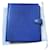 Christian Dior Álbum de fotos de couro granulado azul.  ref.433424